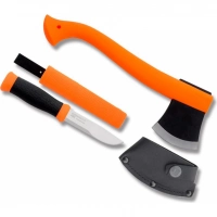 Набор Morakniv Outdoor Kit Orange, нож Morakniv 2000 нержавеющая сталь, цвет оранжевый + топор купить в Севастополе