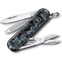 Нож перочинный Victorinox  Classic, сталь X55CrMo14, рукоять Cellidor®, синий камуфляж купить в Севастополе