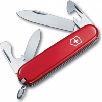 Нож перочинный Victorinox Recruit, сталь X55CrMo14, рукоять Cellidor®, красный купить в Севастополе