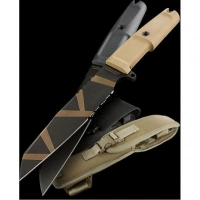 Нож с фиксированным клинком Extrema Ratio Task Desert Warfare 1/3 Serrated, сталь Bhler N690, рукоять прорезиненный форпрен купить в Севастополе