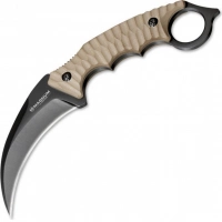 Нож с фиксированным клинком Magnum Spike Karambit — Boker 02SC028, сталь 440A EDP, рукоять стеклотекстолит G10, песочный купить в Севастополе