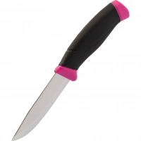 Нож с фиксированным лезвием Morakniv Companion Magenta, сталь Sandvik 12C27, рукоять резина/пластик, пурпурный купить в Севастополе