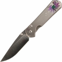 Нож складной Chris Reeve Large Sebenza 21 Agate Cabochon, сталь CPM-S35VN, рукоять титан купить в Севастополе