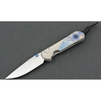 Нож складной Chris Reeve Large Sebenza 21 Almandine Cabochon, сталь CPM-S35VN, рукоять титан купить в Севастополе