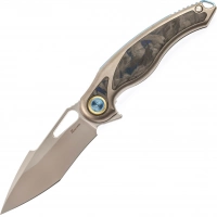 Нож складной Rikeknife Unicorn, сталь M390, Blue Carbon купить в Севастополе