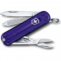 Нож Victorinox Classic SD Colors, Persian Indigo (0.6223.T29G) фиолетовый полупрозрачный, 7 функций 58мм купить в Севастополе