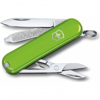 Нож Victorinox Classic SD Colors, Smashed Avocado (0.6223.43G) светло-зелёный, 7 функций 58мм купить в Севастополе