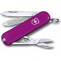 Нож Victorinox Classic SD Colors, Tasty Grape (0.6223.52G) пурпурный, 7 функций 58мм купить в Севастополе